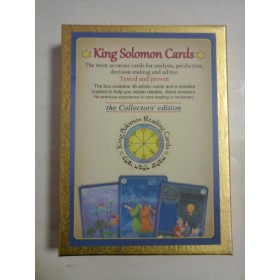   KING  SOLOMON  CARDS (The most accurate cards for analysis prediction, decision making and advice Tested and proven)  The box contains 36 artistic cards